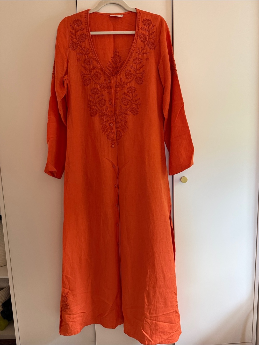 Julia Amory Chloe Embroidered Caftan